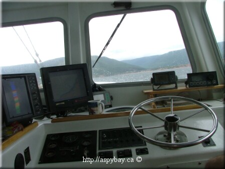 view in wheelhouse